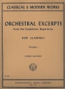 Orchestral Excerpts vol.1 for clarinet