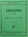 Ciaccona in g minor for viola and piano DAVIS, LEONARD, ED