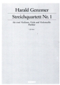 Streichquartett Nr. 1 GeWV 335 fr Streichquartett Partitur