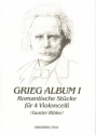 Grieg-Album Band 1 romantische Stcke fr 4 Violoncelli,  Stimmen