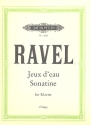 Jeux d'eau  und  Sonatine fr Klavier