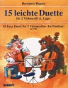 15 leichte Duette fr 2 Violoncelli Spielpartitur