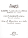 Leichte klassische Sonaten fr Violine und Klavier