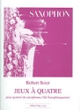 JEUX A QUATRE POUR QUATOR DE SAXOPHONES VON 1976, SPIELPARTITUR REPRODUKTION NACH DER HANDSCHRIFT