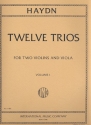 12 Trios vol.1 (nos.1-6) for 2 violins and viola 3 parts