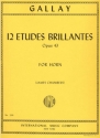 12 Etudes brillantes op.43 for horn