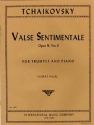 Valse sentimentale op.51,6 for trumpet and piano