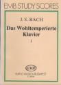 Das Wohltemperierte Klavier Band 1 Studienpartitur