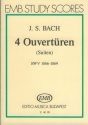 4 Orchestersuiten (Ouvertren) Studienpartitur