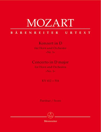 Konzert D-Dur KV412 fr Horn und Orchester Partitur