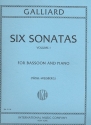 6 Sonatas vol.1 (nos.1-3) for bassoon and piano