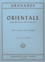 Orientale op.37,2 Spanish Dance for cello and piano