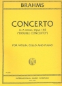 Concerto in a minor op.102 for violin, violoncello and piano parts