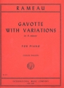 Gavotte with Variations a Minor for piano