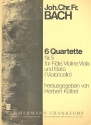 6 Quartette Band 5 (Nr.5) fr Flte, Violine, Viola und Bc Stimmen