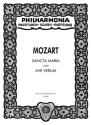 SANCTA MARIA UND AVE VERUM FUER  SATB-CHOR, STREICHER UND B.C. Studienpartitur