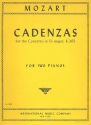 Cadenzas for the Concerto E flat major KV365 for 2 pianos