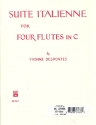 Suite italienne for 4 flutes in C score and parts