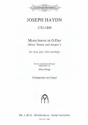 Missa brevis in G-Dur fr SATB Chor und Orgel Partitur