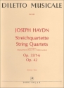 Streichquartette op.33,1-6 und op.42  Stimmen