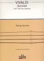 Summer from The Four Seasons for string quartet score and parts