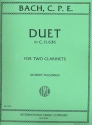 Duet C major BWV636 for 2 clarinets