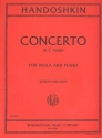 Concerto c major for viola and piano