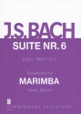 Suite D-Dur Nr.6 BWV1012 fr Marimba