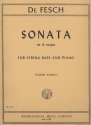 Sonata G major for string bass and piano