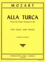 Alla turca - from the piano Sonata KV331 for cello and piano CASSADO, GASPAR, ED.