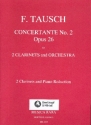 Concertante no.2 op.26 for 2 clarinets and orchestra 2 clarinets and piano