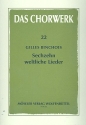 16 weltliche Lieder zu 3 Stimmen fr eine Singstimme und Instrumente