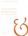 Bagatelle for 4 clarinets Partitur und Stimmen