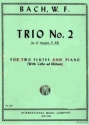 Trio D major no.2 for 2 flutes and piano (cello ad lib.) SEIFFERT, MAX, ED.