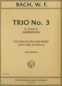 Trio a minor no.3 (unfinished) for 2 flutes and piano (cello ad lib.) SEIFFERT, MAX, ED.