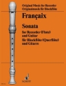 Sonate fr Sopran-Blockflte (Flte) und Gitarre Spielpartitur