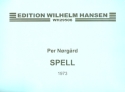 Spell (1973) for clarinet, violoncello and piano 3 scores