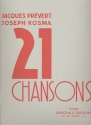 21 chansons de Jacques Prevert et Joseph Kosma vol.1 pour chant et piano