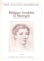 22 Madrigals for 4 voices or instruments (SATB) score