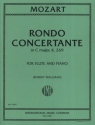 Rondo concertante C major KV269 for flute and piano STALLMAN, ED.