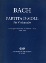 Partita d-Moll BWV1013 fr Violoncello arrangiert nach der Partita fr Soloflte a-Moll