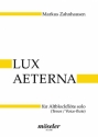 Lux aeterna fr Altblockflte solo (Tenor/Voic-flute)