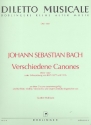 Verschiedene Canones BWV1087 fr Flte, Violine, Violoncello und Orgel/Cembalo Partitur und Stimmen