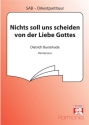 Nichts soll uns scheiden von der Liebe Gottes fr gem Chor, Streicher und Bc Partitur (dt)