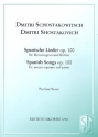 Spanische Lieder op.100 fr Mezzosopran und Klavier