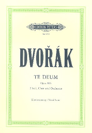 Te Deum op.103 fr Chor und Orchester Klavierauszug