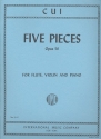 5 Pieces op.56 for flute, violin and piano