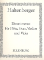 Divertimento fr Flte, Horn, Violine und Viola Stimmen