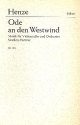 Ode an den Westwind fr Violoncello und Orchester Studienpartitur