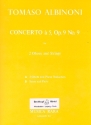 Concerto  5 op.9,9 fr 2 Oboen und Streicher Partitur und Stimmen